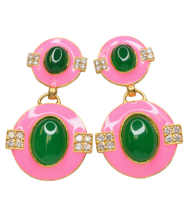 Enamel Earrings