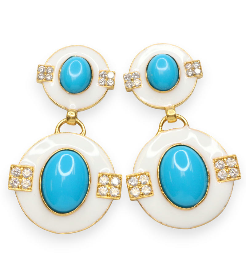 Enamel Earrings