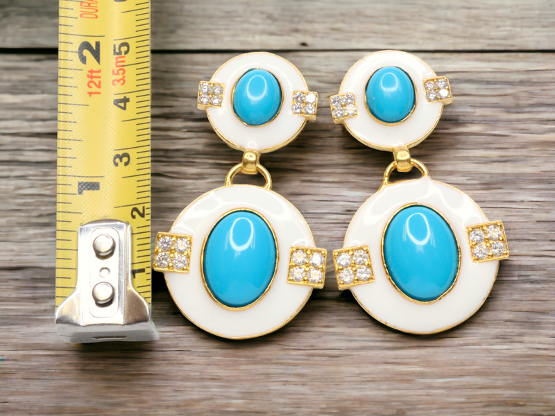 Enamel Earrings