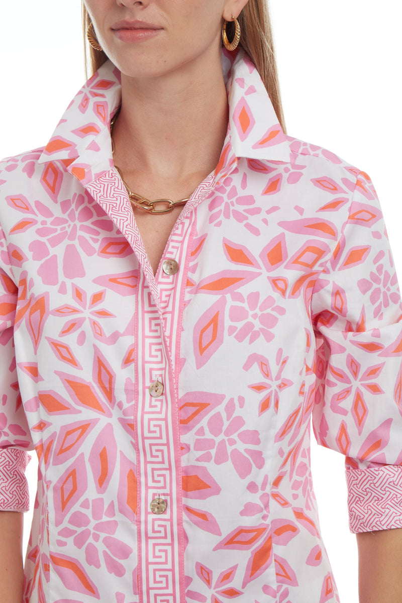 Essential Blouse - 2 Colors XS Pink Kaleidescope