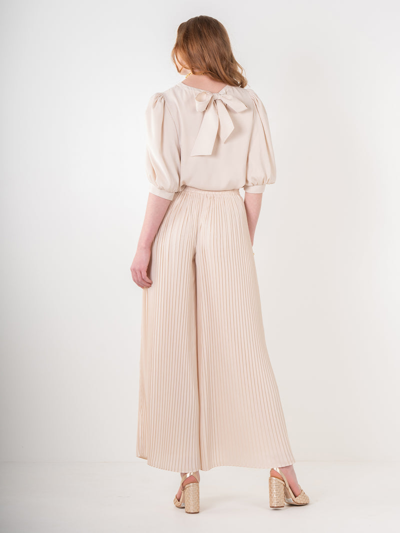 Pleated Pant - Sandshell