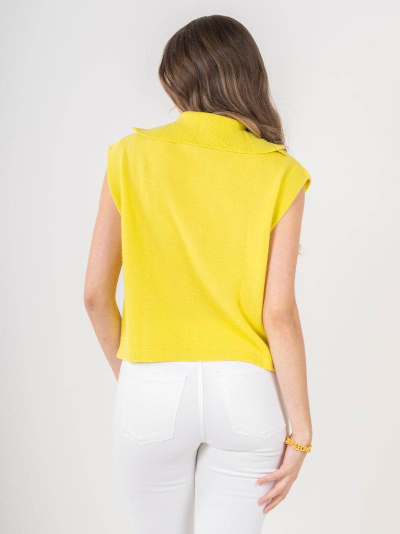 Poppy Pullover Vest - Lime Zest