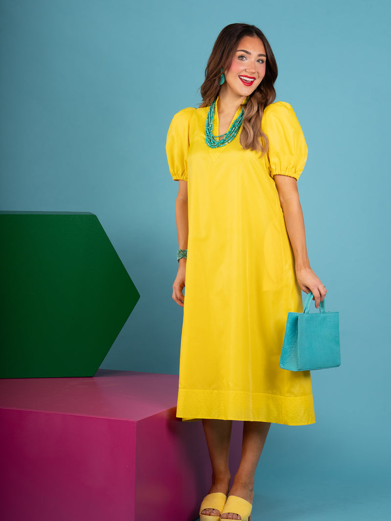 Hampton Dress - Lemon