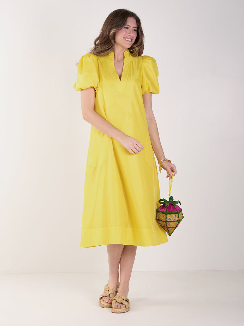 Hampton Dress - Lemon