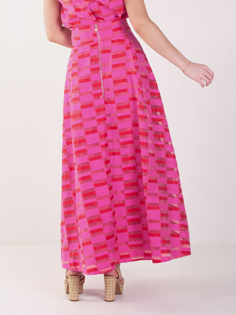 Milly Skirt - Sunset Stripe