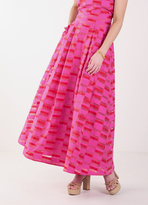 Milly Skirt - Sunset Stripe