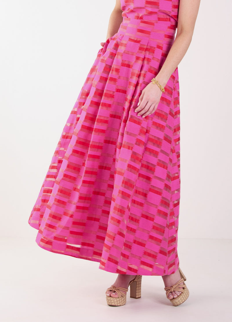 Milly Skirt - Sunset Stripe