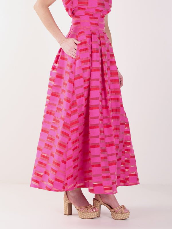 Milly Skirt - Sunset Stripe