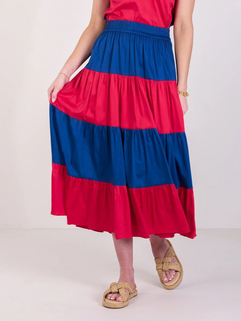 Tiered Maxi Skirt - Americano