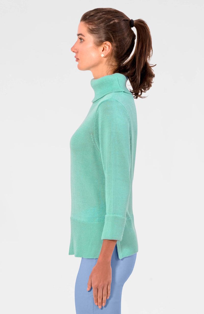 Seafoam Fox Trot Sweater