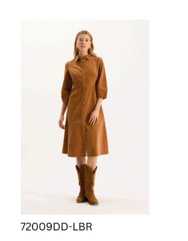 Beth Pinwale Cord Midi Dress