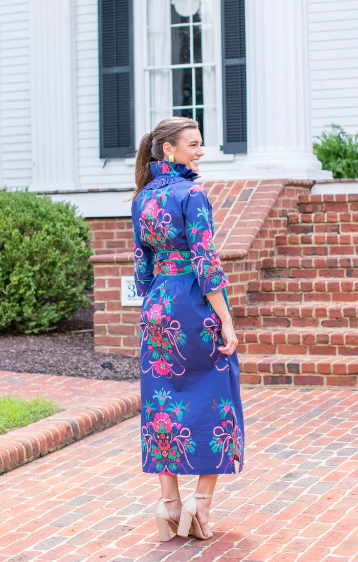 Aramenta Blue Bouvier Long Dress