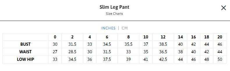 Slim Leg Pant