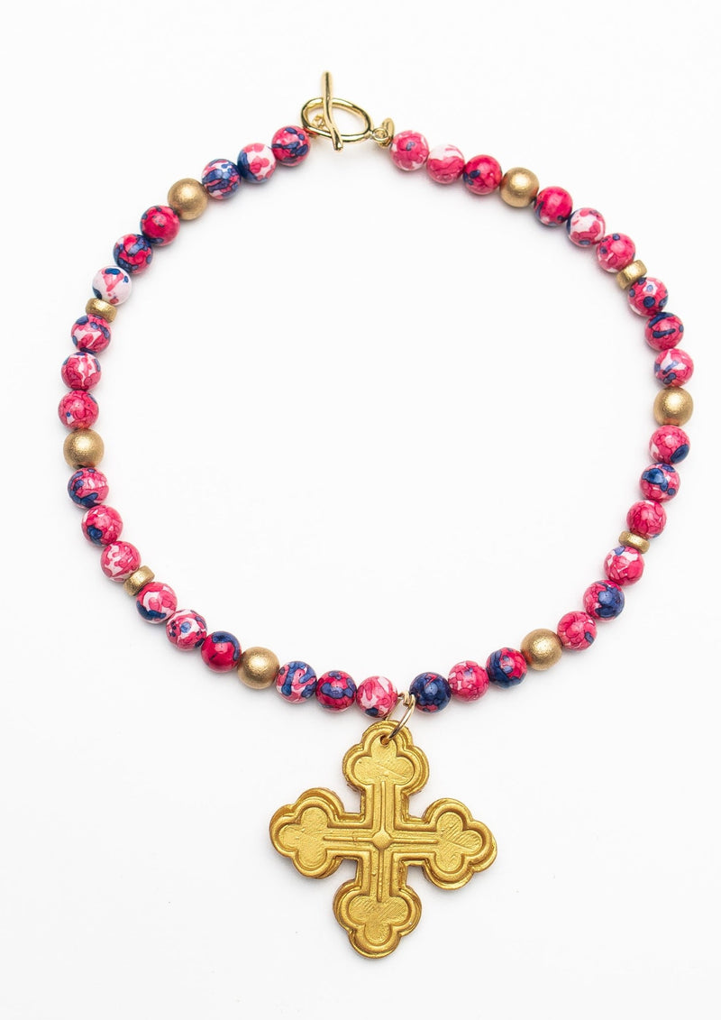 Pink and Blue Rainflower Jasper with Megan Cross