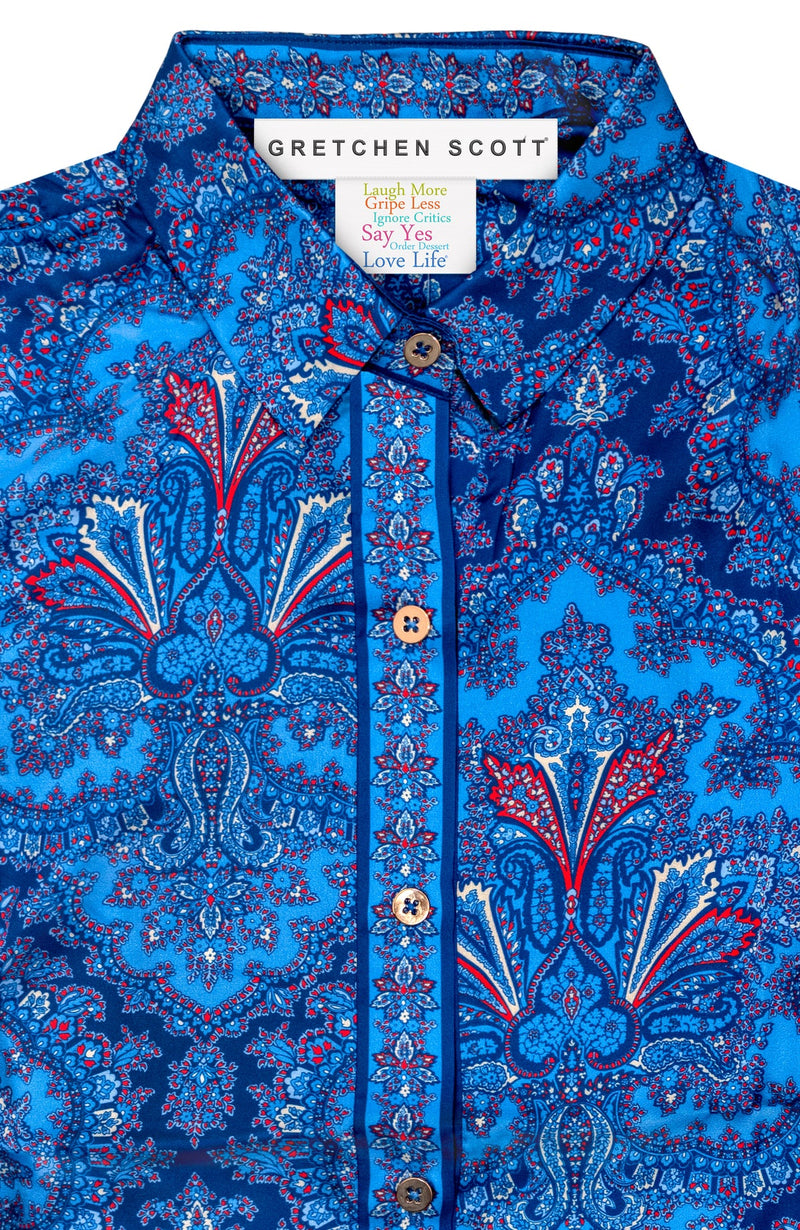 Boyfriend Shirt - Passion Paisley