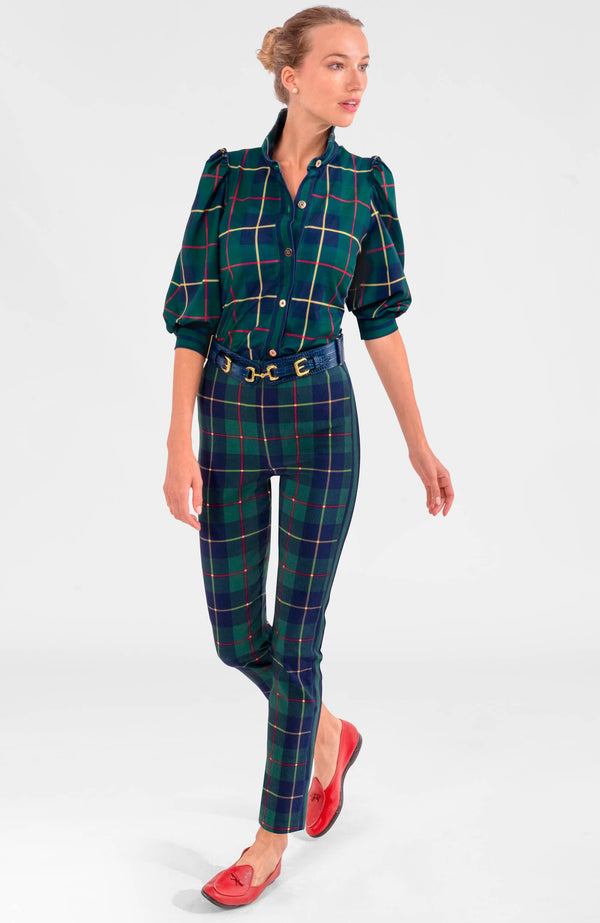 Puff Sleeve Top - Plaidly Cooper