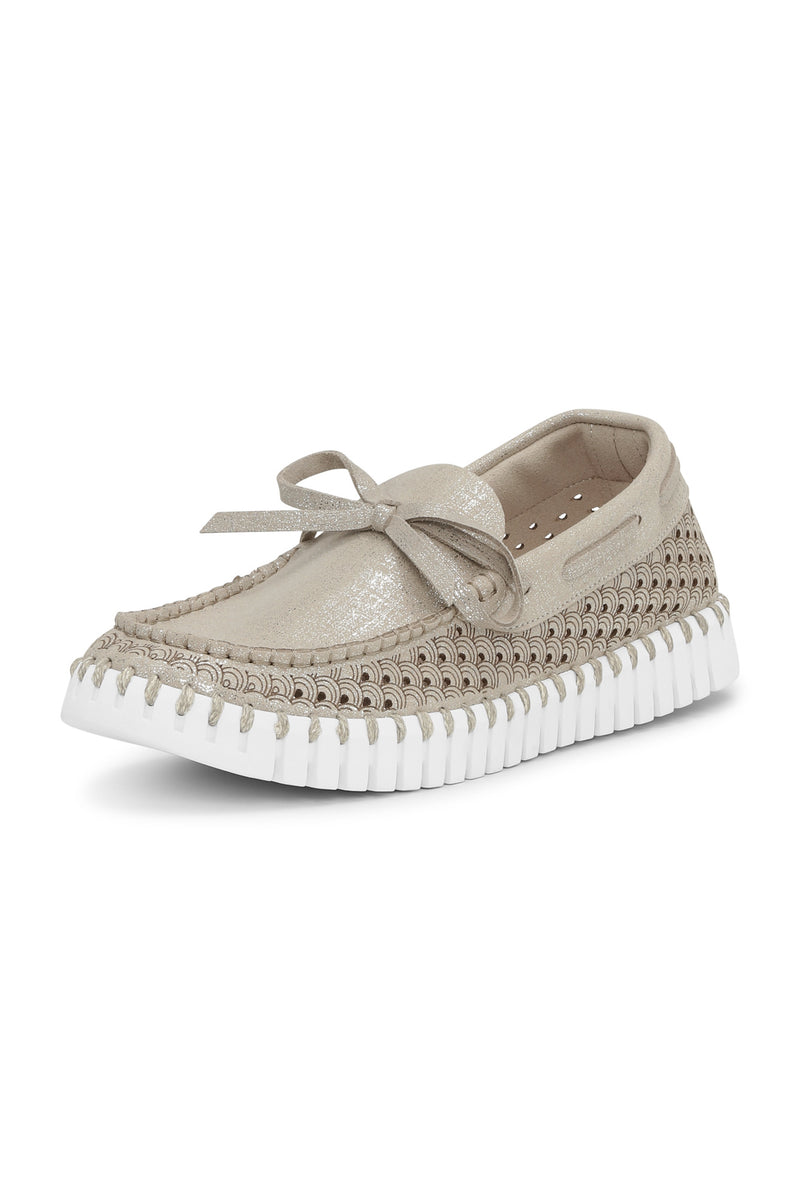 Tulip Metallic Loafer with Laces – Ginger Howard Selections