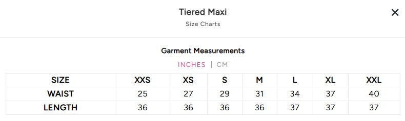 Tiered Maxi Skirt - Americano