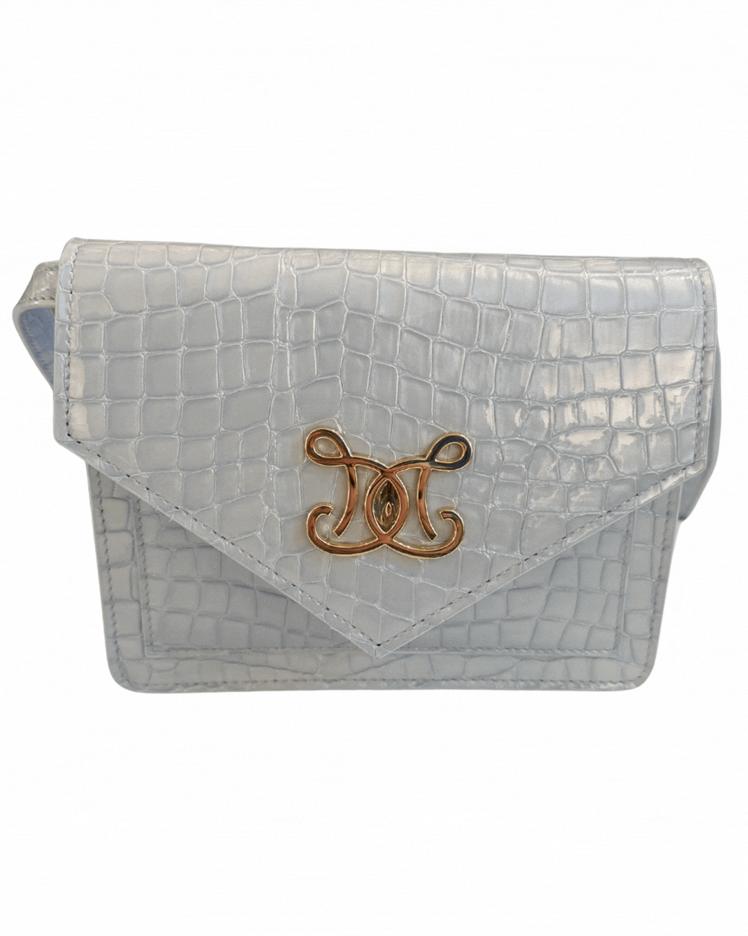 Envelope Faux Croc Bag