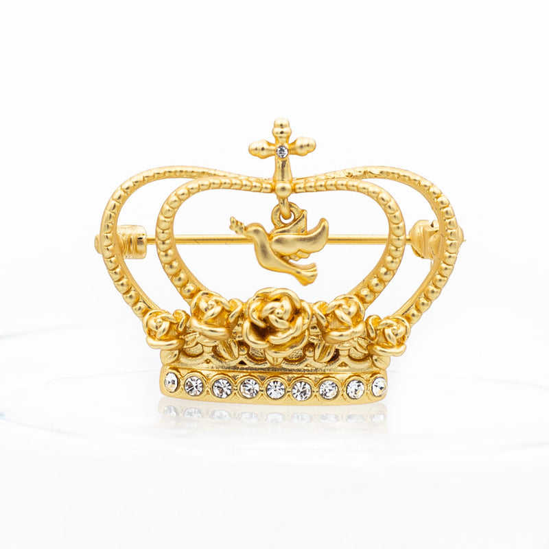 Kingdom Heirs Brooch Small - 2 Colors Gold Matte