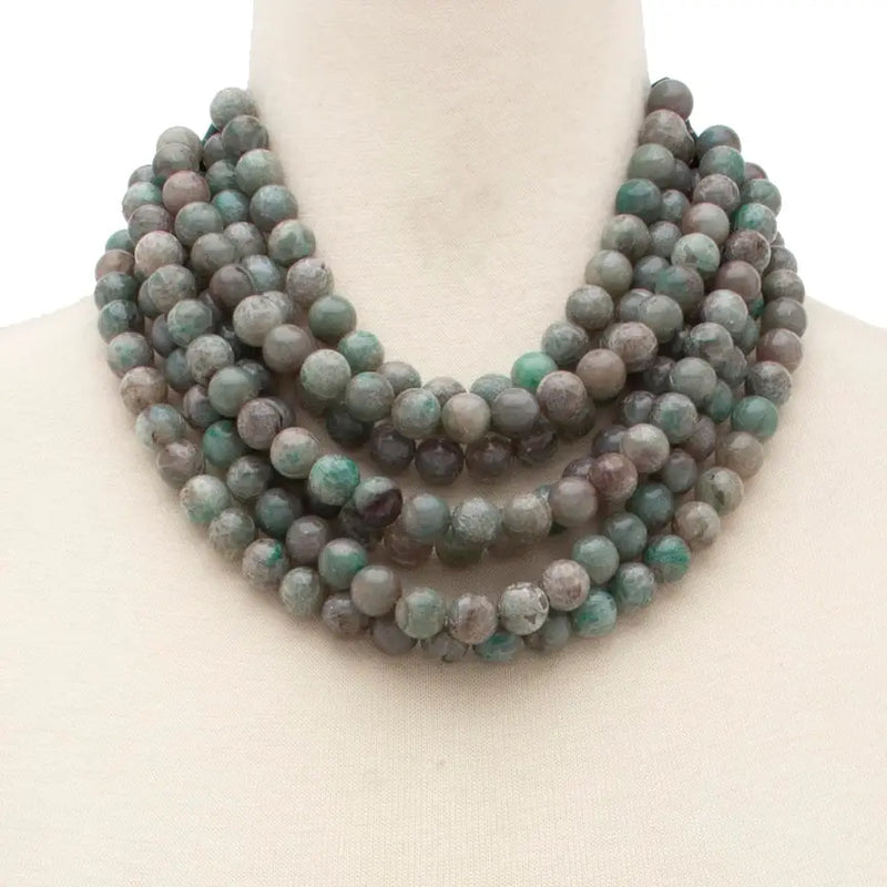 Chunky Beaded Layered Necklace