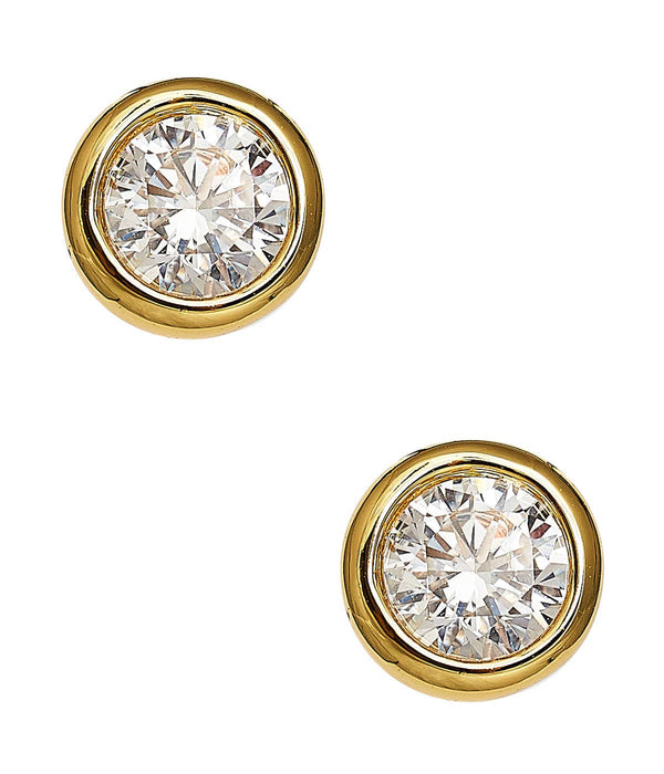 The Baby Bezel Stud Earring