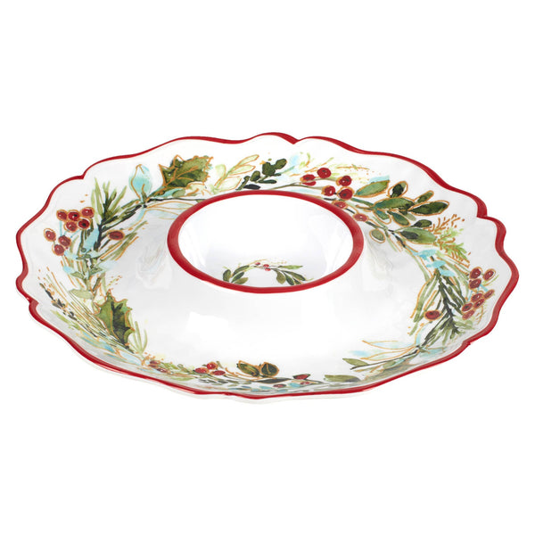 Christmas Gatherings Melamine Chip and Dip