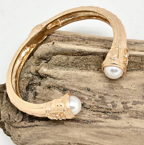 Gold and Pearl Cuff