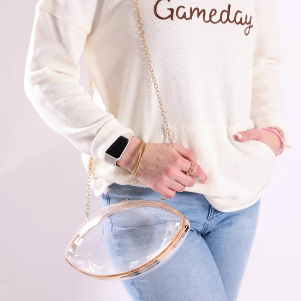 Tailgate Football Clear Bag
