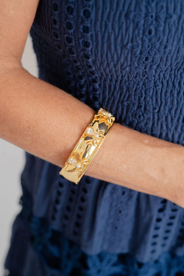 Bee Hinged Cuff