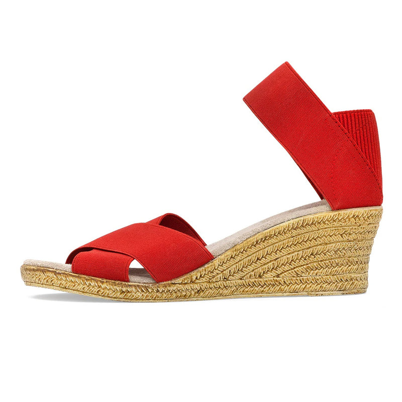 Cannon Espadrille Wedge Sandal - Red