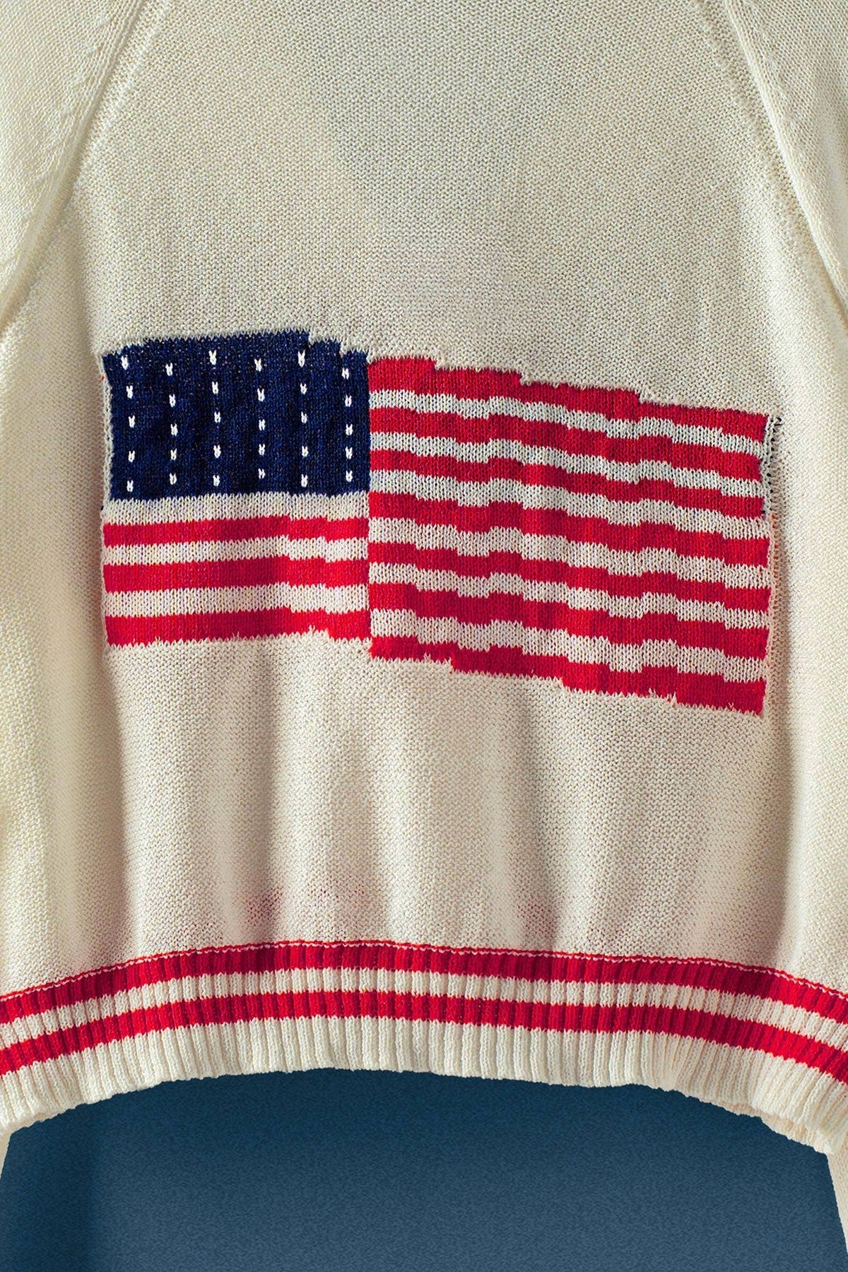 American Flag Star Shawl Collar Cardigan