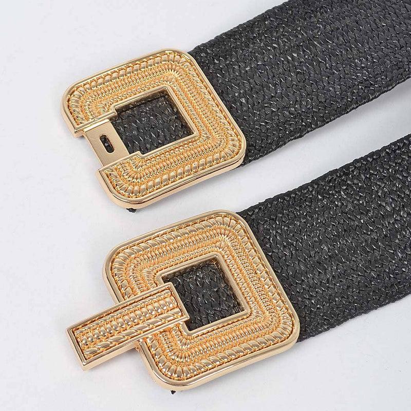 Metal Buckle Stretch Belt