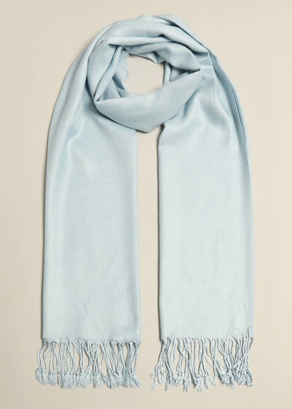 Pashmina Shawl Scarf Wrap with Fringe - 2 Colors