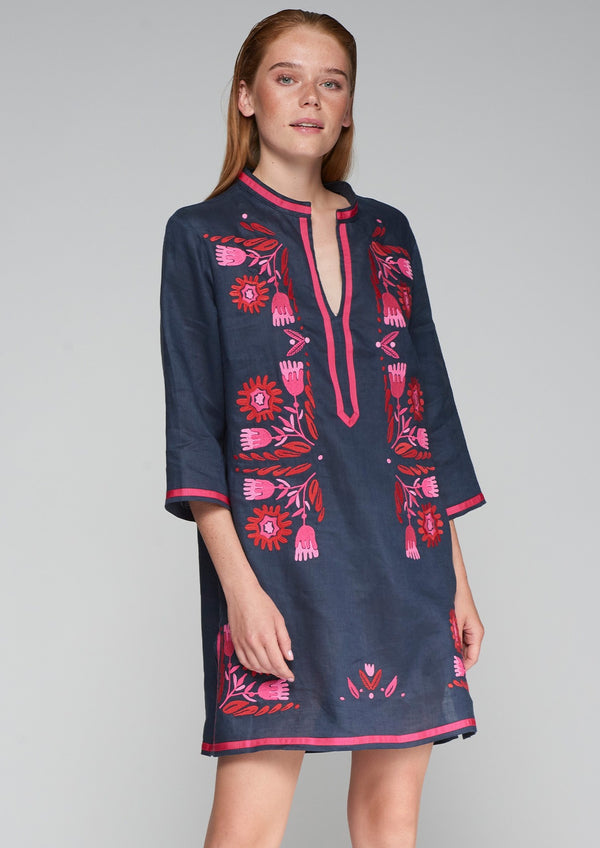 Diletta Embroidered Caftan Dress