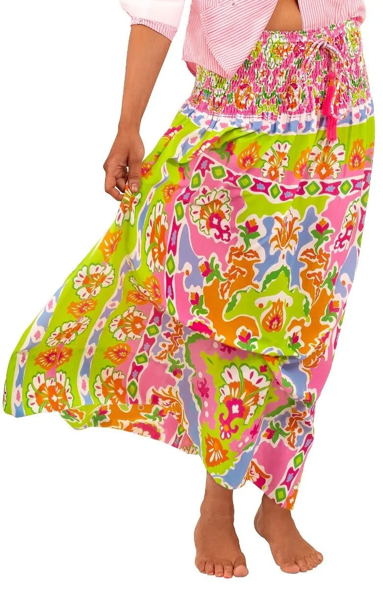 Haight Ashbury Skirt/Dress - Watteau  One Size Pink/Lime