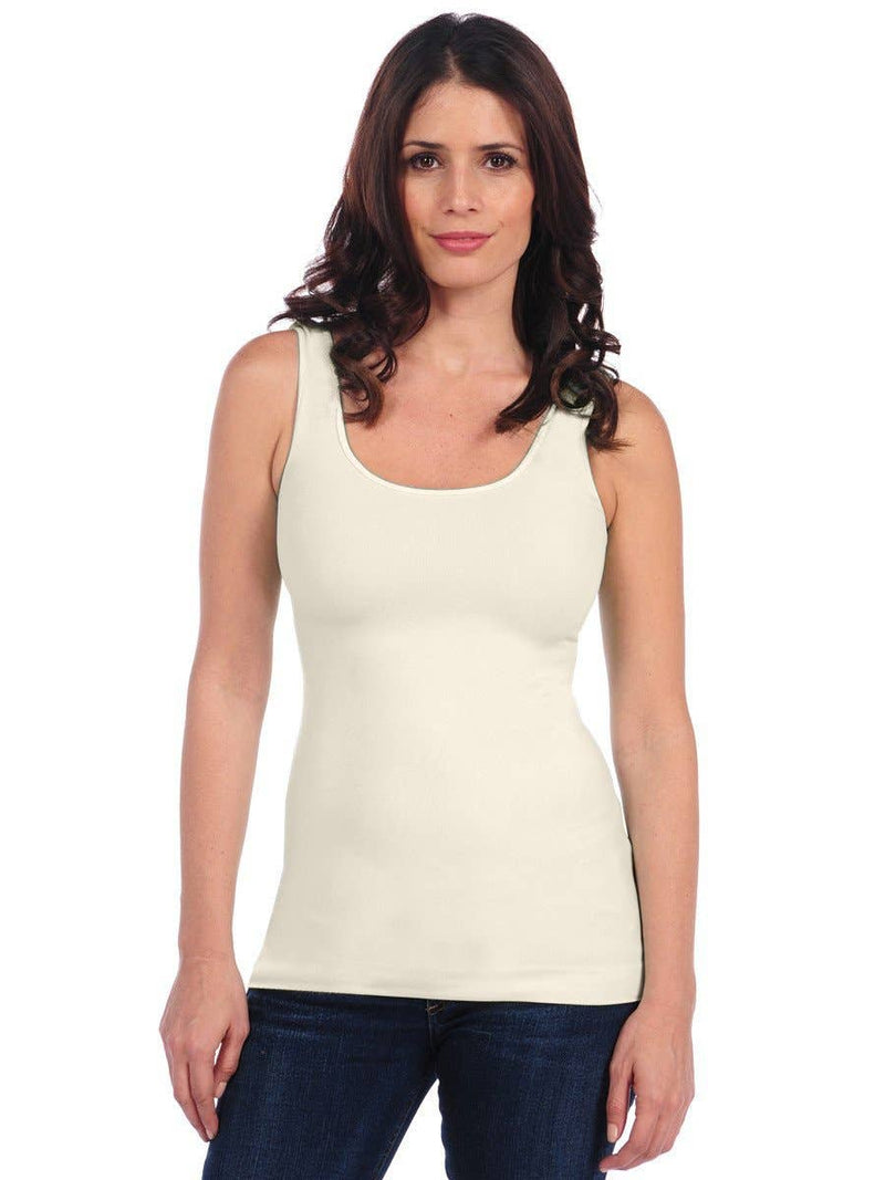 Cream Seamless Smooth Tank