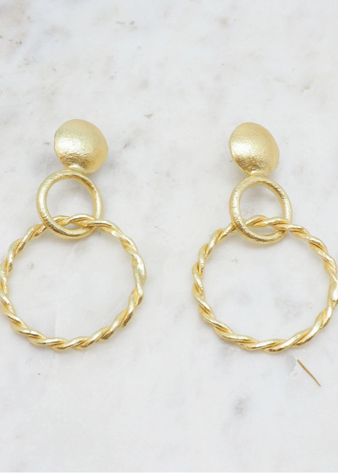 Clio Gold Loop Earrings