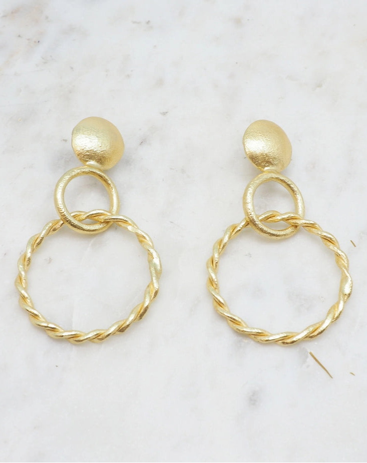 Gold Loop Earrings