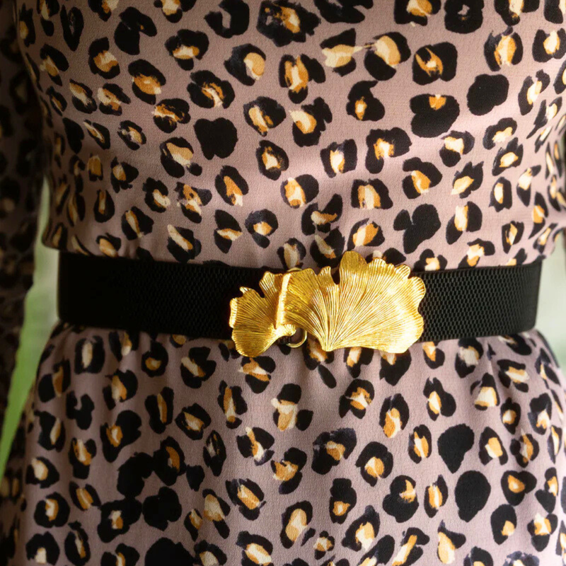 Black Interchangeable Stretch Belt Band