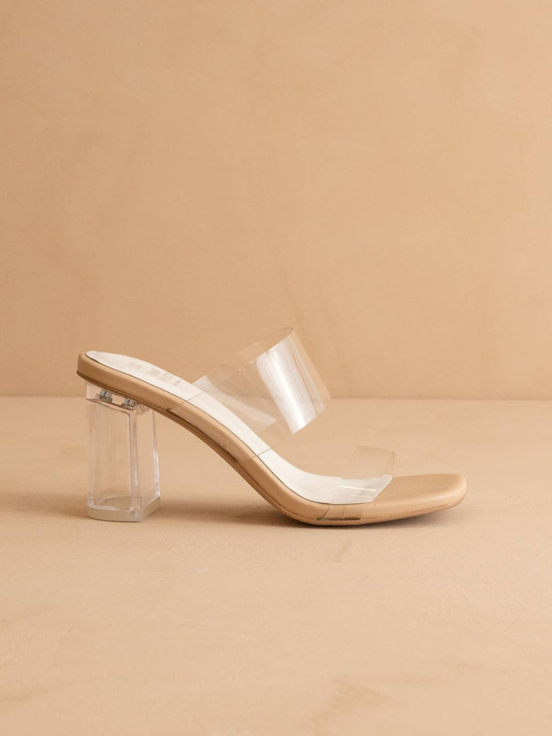 Emma Clear Invisible Block Heel