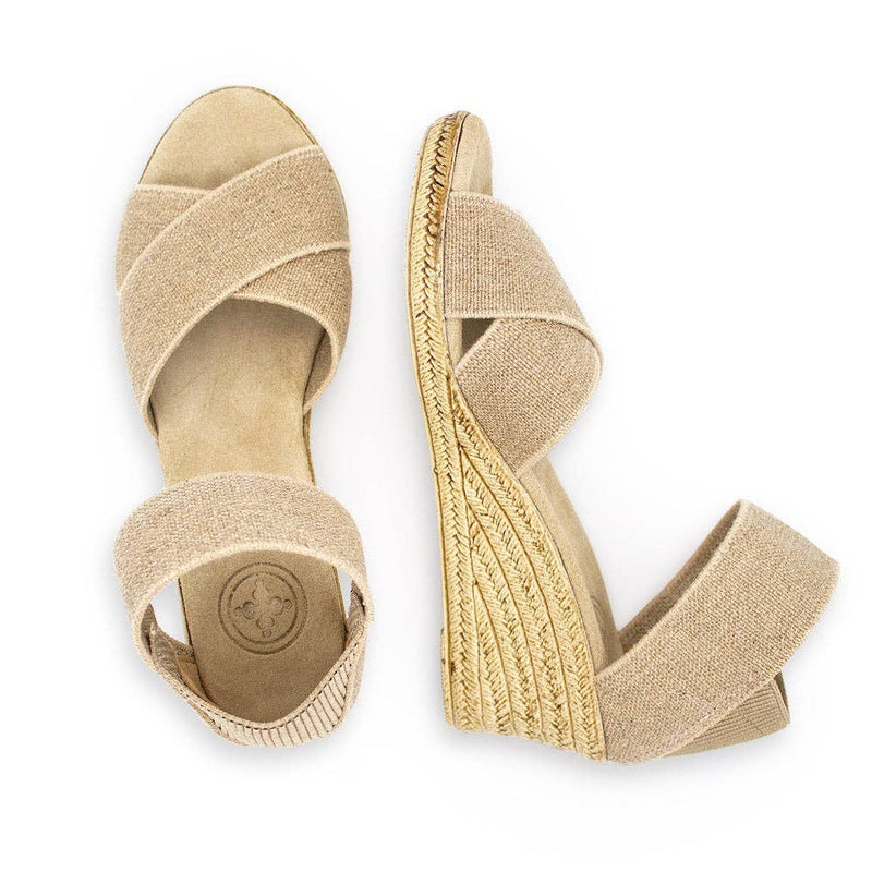 Cannon Espadrille Wedge Sandal - Linen