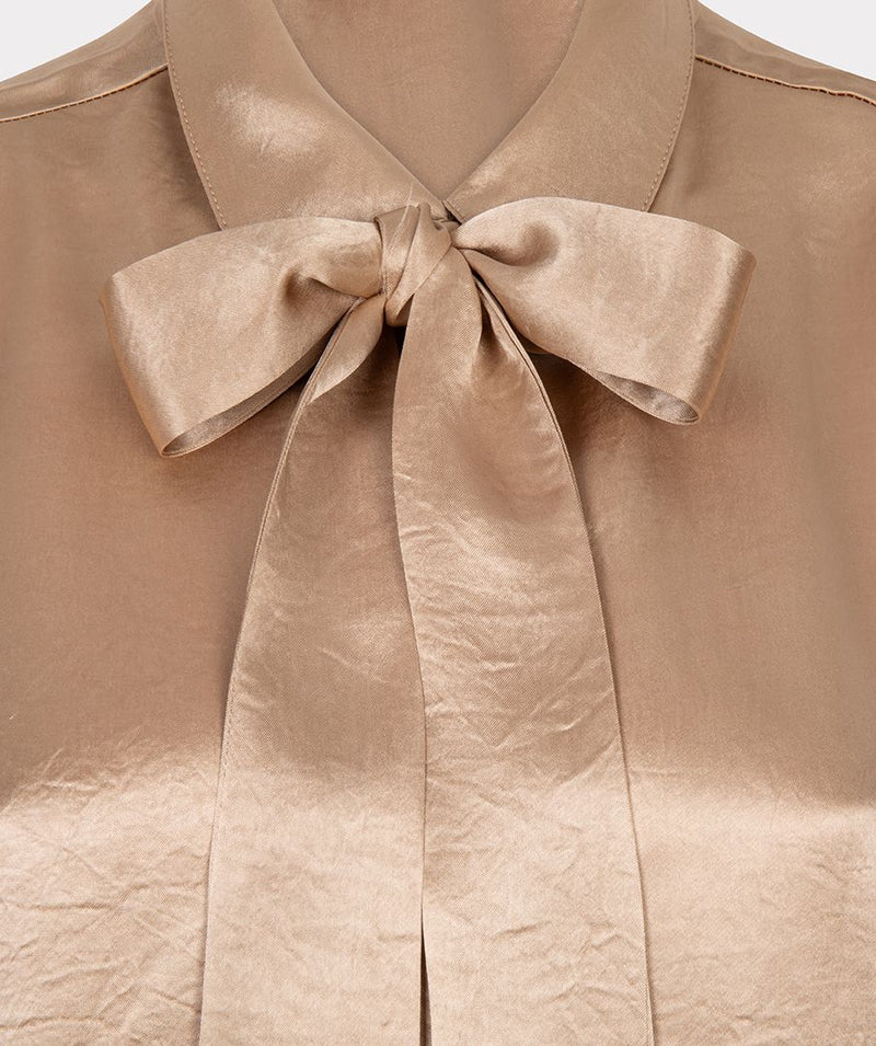 Satin Bow Blouse