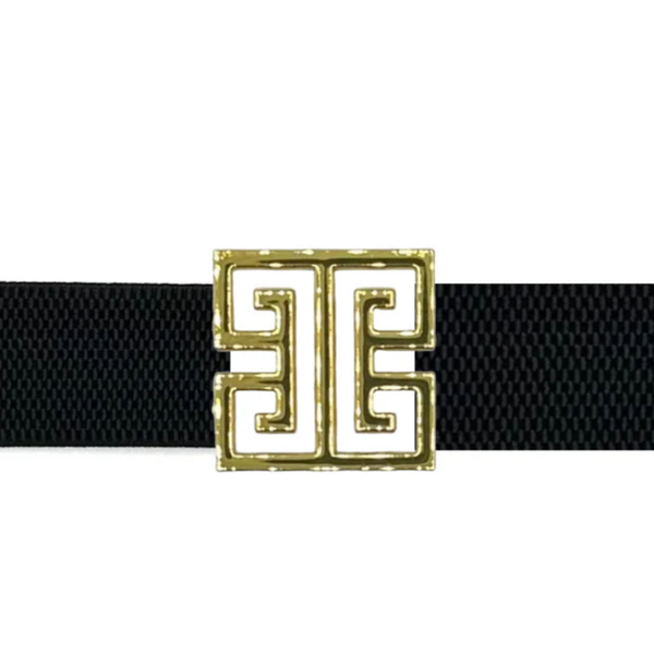 Square Greek Key Interchangeable Artisan Belt Buckle