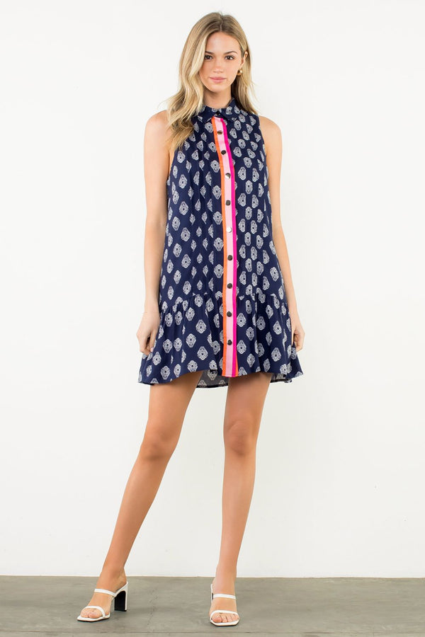 Sleeveless Print Dress