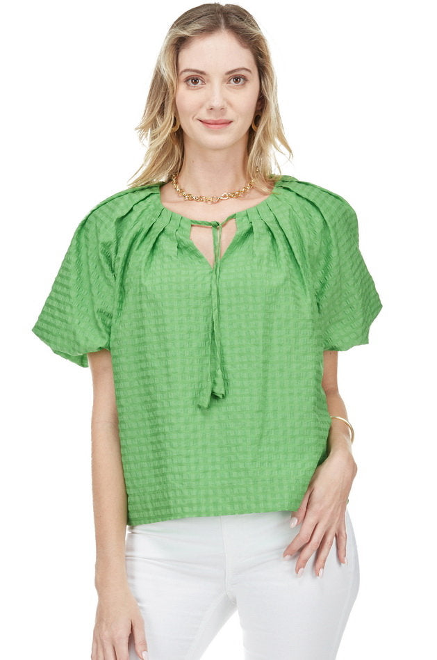 Puff Sleeve Top - 2 Colors XS Green