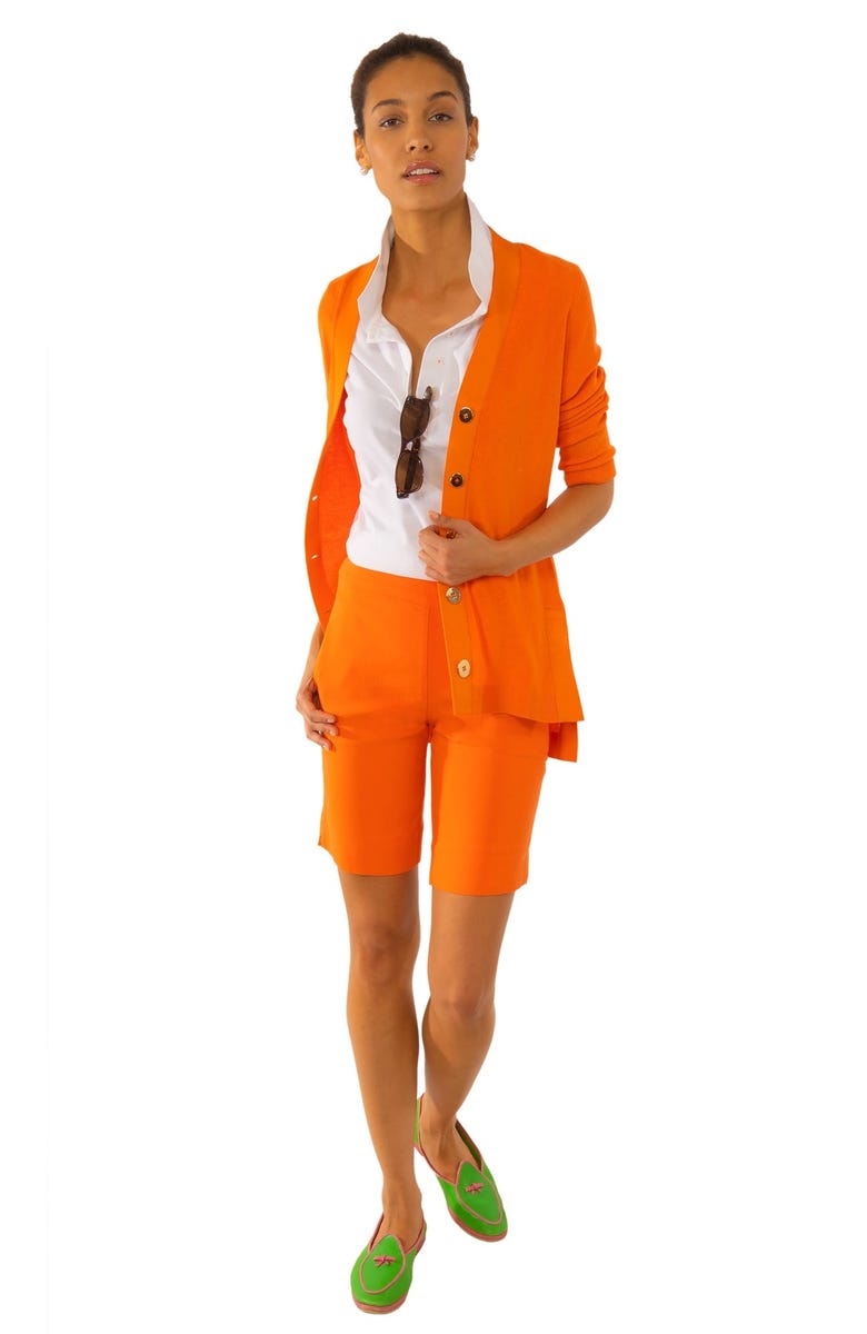Grosgrain Heaven Cardigan - 2 Colors XS Orange