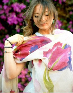 Dali Floral Bamboo Scarf