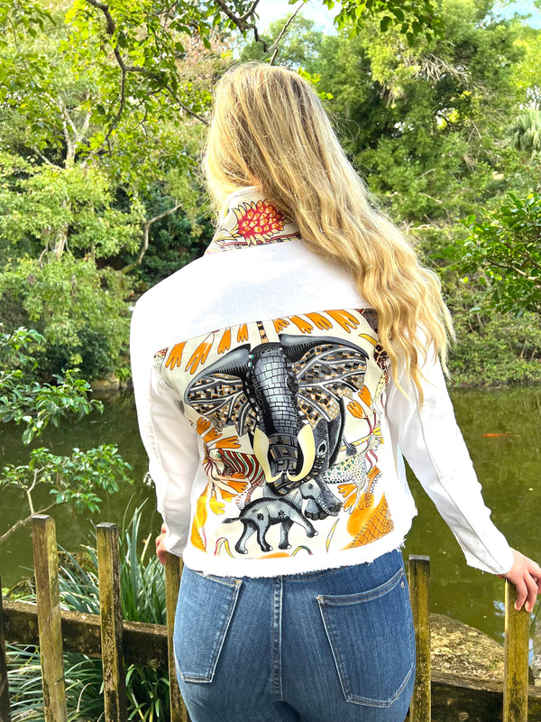 The White Denim Jacket / White Elephant