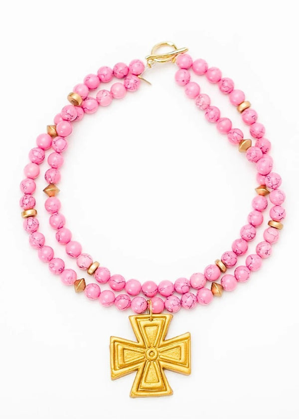 Bright Pink Jade Double with Anna Cross